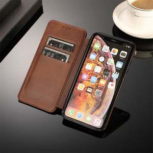 Étui portefeuille magnétique de luxe en cuir PU avec fentes pour cartes pour iPhone 17 Pro Max 17 Air 16 15 14 13 12 11 avec pochettes pour cartes - Product Image 1