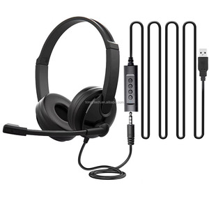Simple 3.5mm Jack Filaire Musique Ordinateur Portable <span class=keywords><strong>Casque</strong></span> <span class=keywords><strong>PC</strong></span> Centre D'appel <span class=keywords><strong>Casque</strong></span> D'ordinateur avec Micro pour Téléphone Mobile Centre D'appel - Product Image 6