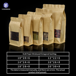 Tùy chỉnh in có thể tái chế độ ẩm bằng chứng vuông Dưới Cửa Sổ Nut khoai tây chiên bé thực phẩm đường thạch đồ ăn nhẹ bao bì đứng - Product Image 6