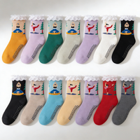 Chaussettes de sport antidérapantes pour Pilates Reformer, chaussettes mi-mollet pour enfants, échantillon gratuit, pour studio de yoga, en tissu respirant, antibactériennes, anti-humidité