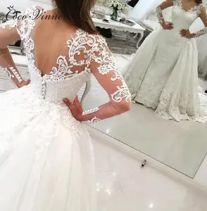 S27 2021 di Nuovo Modo di alta qualità del Commercio All'ingrosso sexy senza schienale staccabile customizemermaid abito da sposa treno staccabile