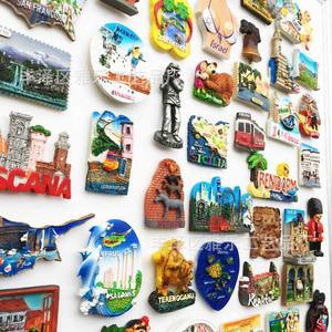 Imanes <span class=keywords><strong>de</strong></span> Resina y Refrigerador al por Mayor para Comercio Electrónico Transfronterizo, Estilo Europeo, 7-9cm, Recuerdos Turísticos, Artesanía Decorativa Mundial - Product Image 2