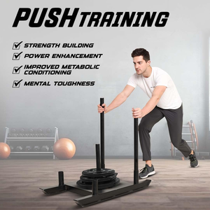 Traîneau de compétition professionnel prêt pour la course avec 4 poignées moletées, traîneau robuste pour événements sportifs d'élite - Product Image 3