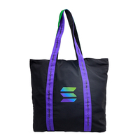 Sac fourre-tout pour femme de grande capacité, réutilisable, uni, avec logo personnalisé, sac de shopping, sac à main pour la promotion d'entreprise