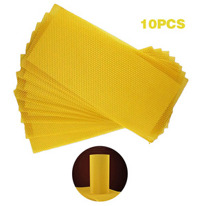 Pomelo Handmade DIY Candle 415*195mm Yellow Beehive Base Beekeeping <b>Tools</b> & Beeswax Honeycomb 30PCS New Bee <b>House</b> - Product Image 2
