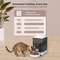 Distributeur automatique de nourriture pour animaux de compagnie en acier inoxydable 3L avec enregistrement vocal, moteur anti-blocage et écran LCD – Vente directe usine en gros