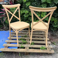 Meilleures ventes à prix bas : Chaise en plastique moderne blanche à dossier croisé, empilable, pour salle à manger de ferme, mobilier d'extérieur de parc, hôtel, mariage et appartement