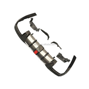 Difusor de parachoques trasero de Material de fibra de carbono/FRP con garganta trasera para Mercedes Benz Clase <span class=keywords><strong>S</strong></span> W222 S63 S65 AMG 2018 2019 - Product Image 4