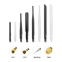 Antenne externe verticale à gain élevé pour routeur 4G/LTE 700-2700MHz WIFI 2.4Ghz 5.8Ghz, type « Rubber Duck », avec câble de 100mm et connecteur micro 1.13