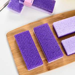 Râpe à pieds en mousse PU carrée <span class=keywords><strong>violette</strong></span> |   Éponge exfoliante double couleur pour vergetures Modèle 010901 En stock Vente en gros - Product Image 2