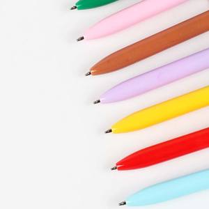 Stylo à bille O&Q Mix en gros, mode, paillettes, plastique, dessin animé, design mignon, cadeau, logo personnalisé, bleu/noir, 0,7 mm, école, 16 cm, kawaii - Product Image 4