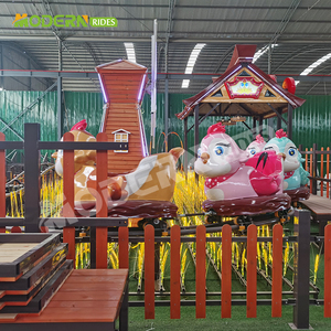 เครื่องเล่นสวนสนุกสำหรับครอบครัวราคาโรงงาน รถไฟเหาะขนาดเล็กสำหรับเด็ก รถม้าหมุนไก่ ขาย - Product Image 2
