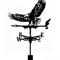 Aiguille d'venteur décorative en métal antirouille en forme de canard pour la mesure du vent, pour la décoration extérieure de toits, fermes et cours