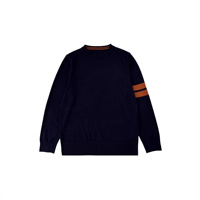 Jieni Herbst-Pullover im Heritage-Stil für Herren, Hochwertiger Minimalistischer Baumwoll-Jacquard-Strickpullover