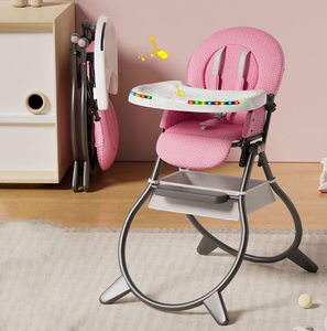 <span class=keywords><strong>Chaise</strong></span> haute bébé réglable <span class=keywords><strong>et</strong></span> pliable avec roulettes – Offre spéciale - Product Image 1