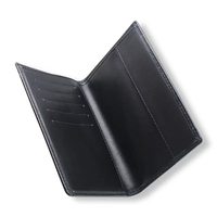 Porte-passeport avec logo personnalisé en gros Carte en cuir de luxe Porte-passeport avec blocage RFID
