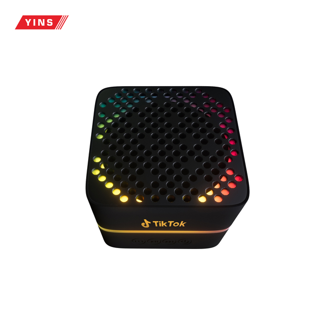 Music Sound 3w Powered Rgb Electronic Gadget Mini Cube Portable Speaker Out Door Silicon Speaker With Custom Business Led Logo
