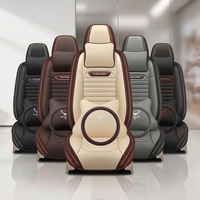 Ensemble complet de housses de siège de voiture en cuir de qualité supérieure, confortables et universelles, style professionnel, 10 pièces, toutes saisons