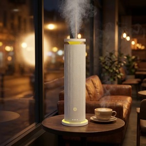 Diffuseur d'arômes sans eau à technologie d'air froid avancée, machine à parfum rapide, surface en tissu, relaxation apaisante, lumière douce - Product Image 1