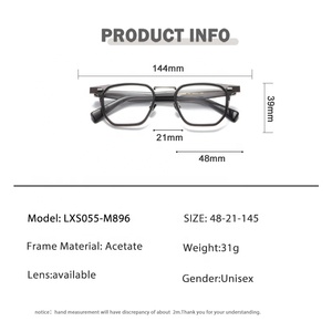 Thời Trang Mới Người Đàn Ông Độc Đáo Hình Bầu Dục Acetate Khung Quang Học Làm Tay Kính Mắt Kính Tùy Chỉnh OEM Kính Mắt Khung Cho Nam Giới Phụ Nữ - Product Image 2