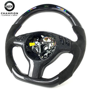 Volante de fibra de carbono de cuero LED para <span class=keywords><strong>BMW</strong></span> <span class=keywords><strong>E46</strong></span> E36 M3 E53 <span class=keywords><strong>330CI</strong></span> 325I E81 E87 E91 E92 2000 <span class=keywords><strong>2002</strong></span> 2003 2004 2005 2006 - Product Image 2