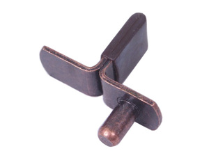 Goupille de support <span class=keywords><strong>d</strong></span>'étagère <span class=keywords><strong>d</strong></span>'<span class=keywords><strong>angle</strong></span> <span class=keywords><strong>en</strong></span> acier de 6.2mm avec manchon marron pour <span class=keywords><strong>armoire</strong></span> - Product Image 3