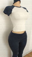 Ensemble de survêtement décontracté 2 pièces Y2K 2026 pour femme : T-shirt court à manches raglan contrastées et pantalon skinny