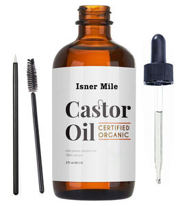 100% <span class=keywords><strong>Pure</strong></span> Organic Spremuto A Freddo Oli Essenziali Crescita Dei Capelli Brow Lash Trattamento di Olio di Ricino OEM/ODM - Product Image 1