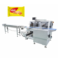 Machine d'emballage horizontale entièrement automatique SZ-280XW à servomoteur pour sachets/sacs alimentaires en papier, multifonctionnelle, haute productivité, économe en énergie