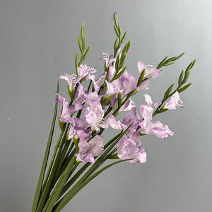 Nouvel arrivage de fleurs artificielles de glaïeul en soie rose à longue tige pour la <span class=keywords><strong>d</strong></span>écoration <span class=keywords><strong>d</strong></span>'hôtel de mariage - Product Image 3