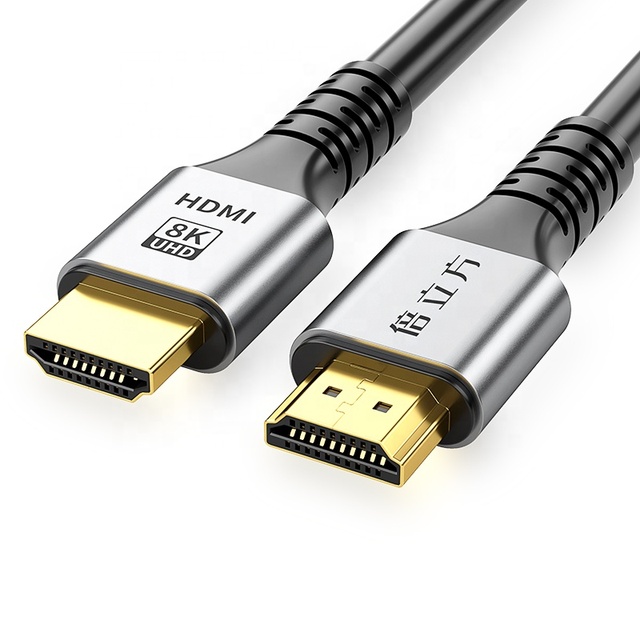 8K 24K Gold Plated PVC HDTV Copper Cable for Projector Monitor Computer