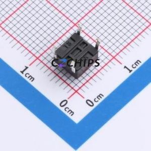 J1L0503110 Tactile Switch Through hole Component (THT)-4P,6x6mm Switch Single Pole Single Throw Round Button 2.6N Through Hole - Product Image 2