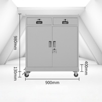 Chariot à outils gris, chariot utilitaire, compartiments personnalisables, roues verrouillables, acier laminé à froid, OEM, atelier, garage, stockage, usine