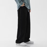 Jeans pour hommes, été, fin, 2025, nouveau, large, droit, ample, tendance, marque, pantalon large pour couple