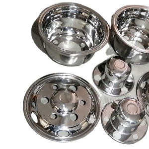 Tapacubos de cubierta de rueda de acero inoxidable 17,5 China304 mayorista para <span class=keywords><strong>autobús</strong></span> de camión Light175 suministro de existencias de alta calidad - Product Image 2