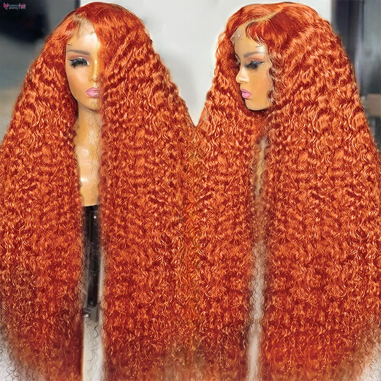 Perruque orange gingembre