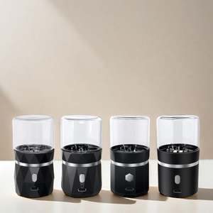 Broyeur à herbes manuel de qualité supérieure avec pot en verre, broyeur à tabac miniature rechargeable portable - Product Image 2