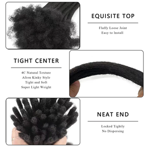 Dreadlocks <span class=keywords><strong>capelli</strong></span> umani uncinetto estensioni 100% Real Remy Locs <span class=keywords><strong>capelli</strong></span> 8-26 pollici per gli uomini e le donne - Product Image 3