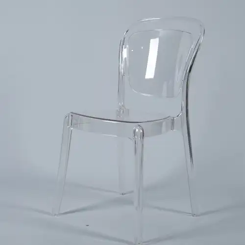 Fralda para cadeiras, transparente azul transparente atacado quadro de resina transparente