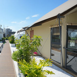 เต็นท์โรงแรมทำจากเหล็กแบบโมดูลาร์พร้อมปรับแต่งได้สำหรับห้องนอนห้องนั่งเล่นประตูทำจากไม้เนื้อแข็งเป็นมิตรกับสิ่งแวดล้อมเต็นท์วิลล่าสุดหรู - Product Image 6