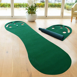 Tapis de golf portable pour l'intérieur, 9 pieds x 3 pieds, avec design enroulable pour l'entraînement et la pratique - Product Image 2