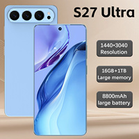 Téléphone mobile S27 Ultra Fashion, écran HD 7,3 pouces, 16+1 To, appareil photo beauté 108 MP, batterie grande capacité 8800 mAh, Android 16, 5G, GPS, téléphone débloqué