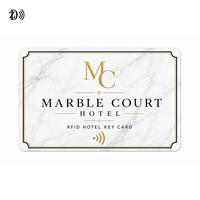 Serrure de porte d'hôtel intelligente personnalisée, contrôle d'accès par carte, carte en PVC/PET/papier, puce MIFARE Plus EV1 pour hôtel de luxe, hôtel boutique