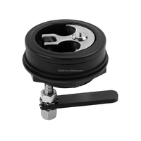 Loquet de trappe marine en nylon noir, design moderne, best-seller, accessoires et pièces marines pour bateau