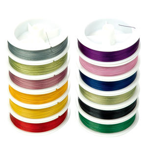 Fil de perles de revêtement en nylon d'acier inoxydable de 0.38mm 7 brins pour des projets de perles - Product Image 1