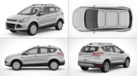 Barres transversales de toit de luxe Sunsing en alliage d'aluminium noir/argent, installation facile, compatibles avec Ford Escape Kuga, livraison directe usine