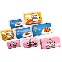 Emballage en papier alimentaire personnalisé pour poulet frit