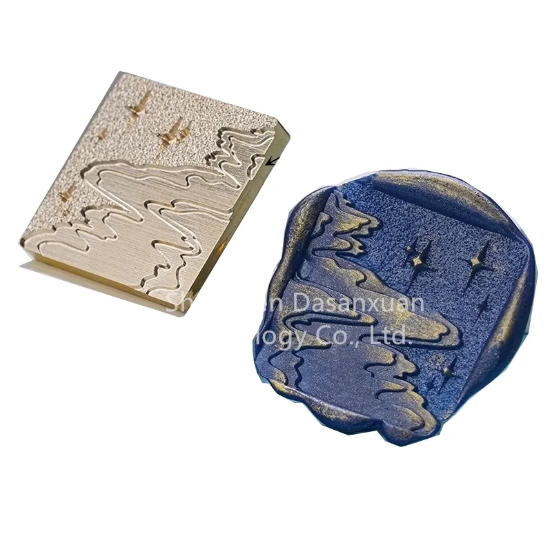 Starry Coast pattern Durable and Long-Lasting Vintage Style Classic Impressions Smooth Glossy Finish Stamp Seal Wax