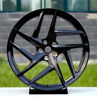 Jantes forgées sur mesure 16 17 18 19 20 21 22 pouces noires à 5 branches fendues 5x112 5x114.3 5x120 5x127 5x130 pour BMW Audi Mercedes