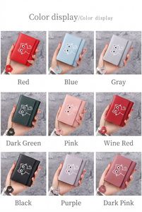 Porte-cartes minimaliste coréen pour femmes, étudiantes, avec blocage RFID, personnalisé, portable, multi-emplacements pour cartes, en cuir PU, sac à cartes tendance - Product Image 4